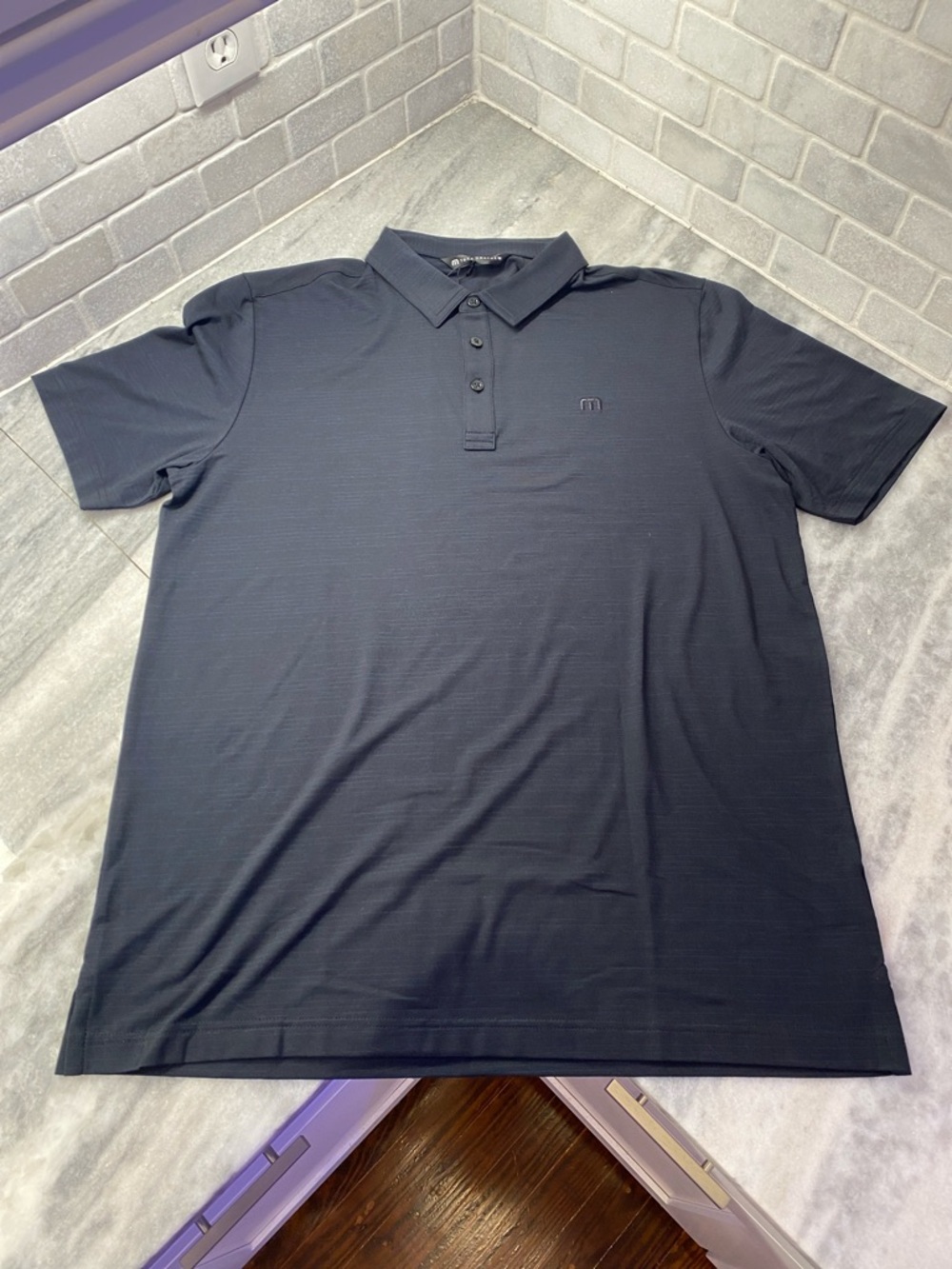Travis Mathew Black Short-Sleeve Polo